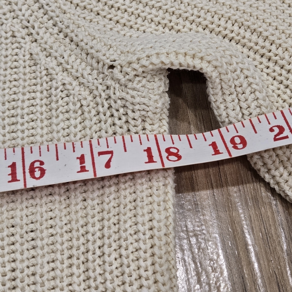 Black Swan Cream Sweater with Layered Hem - Picture 4 of 6
